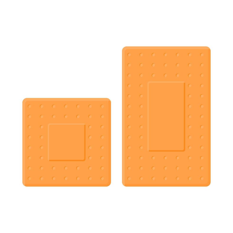 First Aid Sticky Plaster. First Aid Supplies Icons. Health and Medical Care. vector
