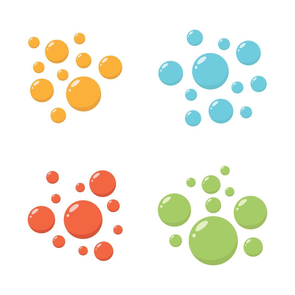 Spread organic aesthetic bubble shape vector