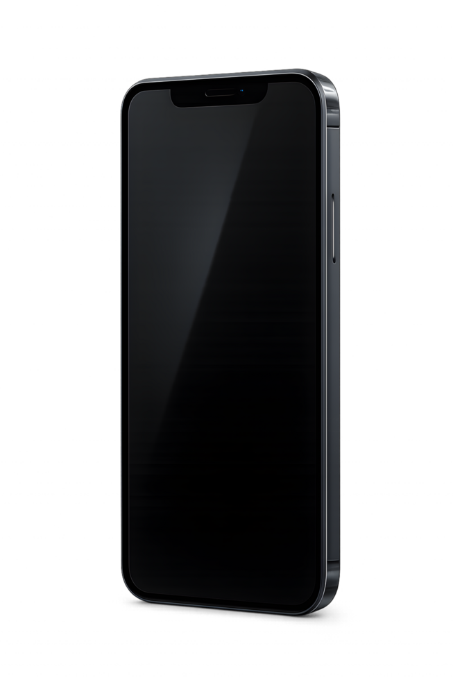 Transparent background mobile device showcase technology graphic design minimalist environment modern viewpoint png