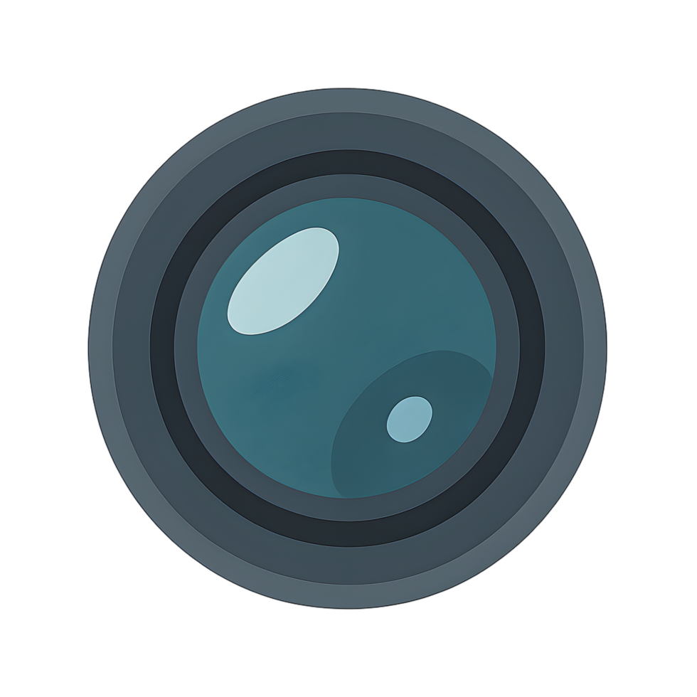 Capturing transparent background action of a camera lens in a studio environment for photography enthusiasts png