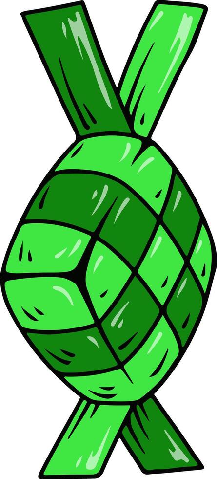 Illustration of Ketupat Rice Dumpling vector