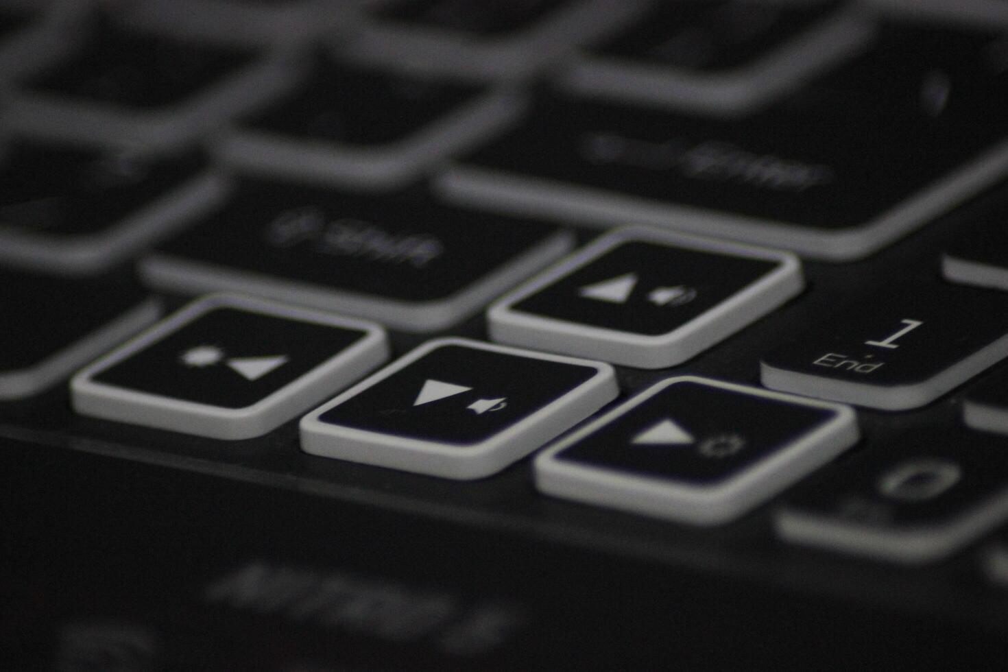 a close up of a keyboard with a number pad photo