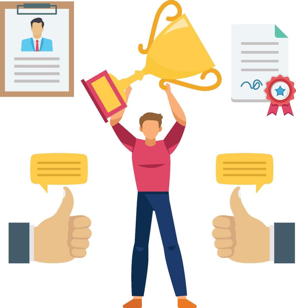 Appreciate high performance employee Illustration vector