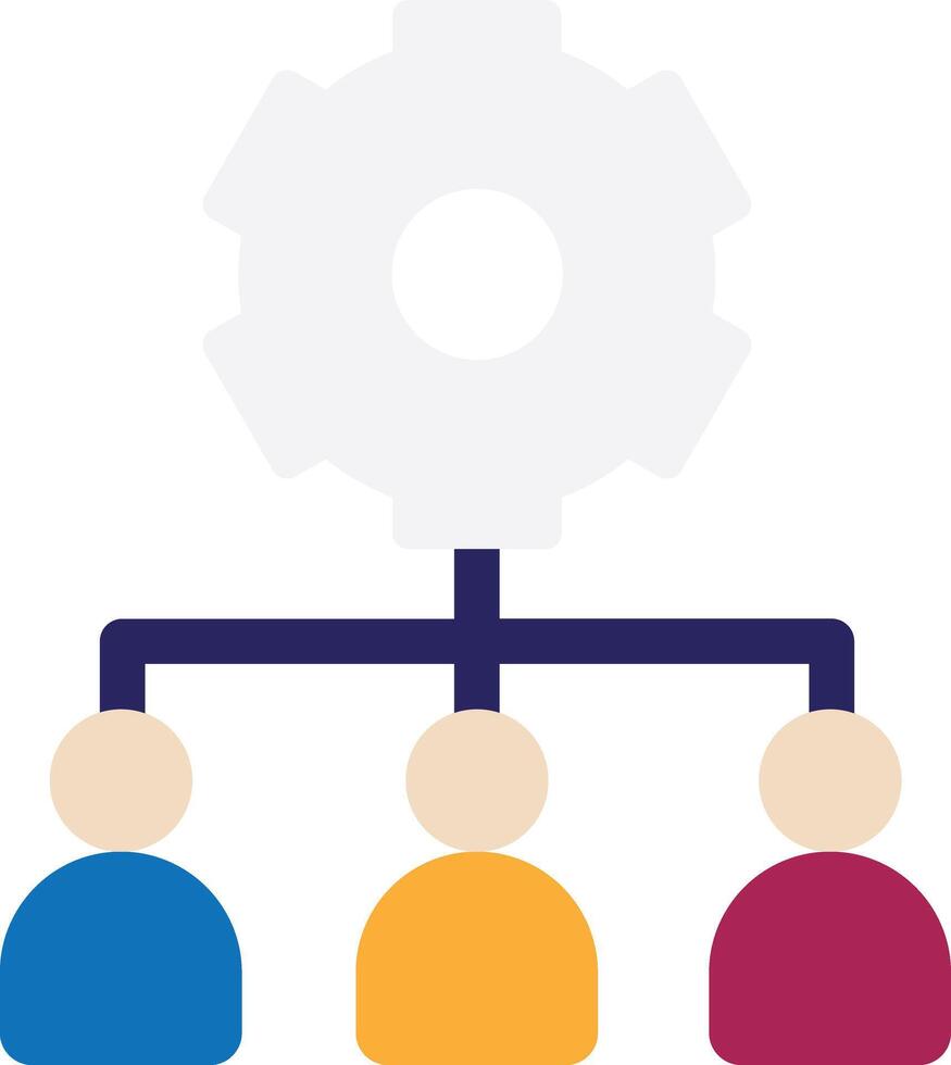 Team Management Teamwork Setup vector