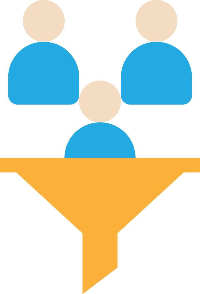 Filter Funnel Hiring vector