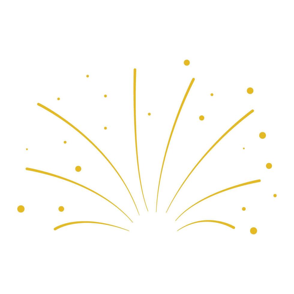 Festive explosion of fireworks with confetti clip art vector