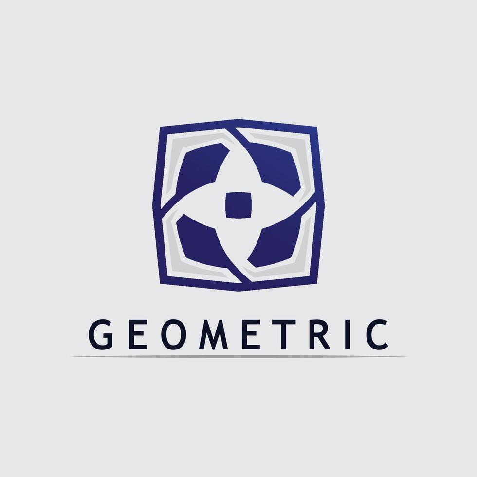 Geometric logo stock icon illustration and business logo design abstract vector