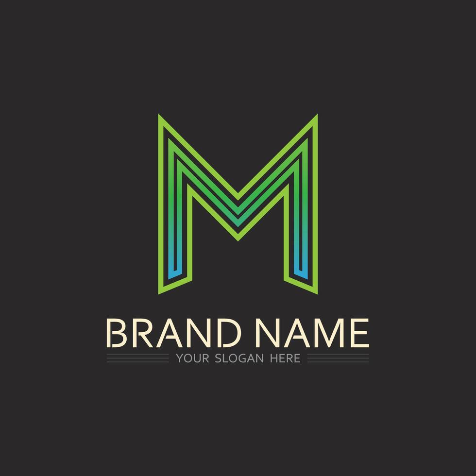 Monoline Letter M Design for Elegant, Modern, and Timeless Logo Used in Branding and Promotions vector