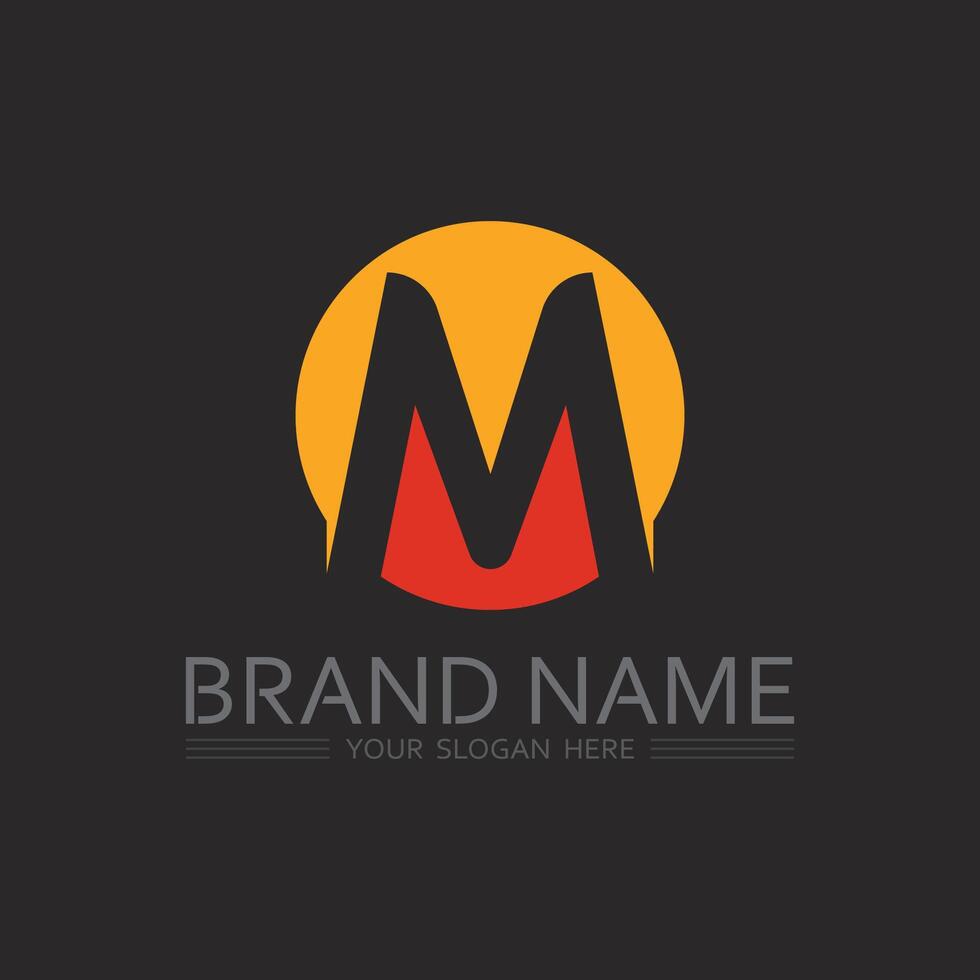 Strong Letter M Logo with Metallic Look and 3D Effects for Industrial and Engineering Brands vector