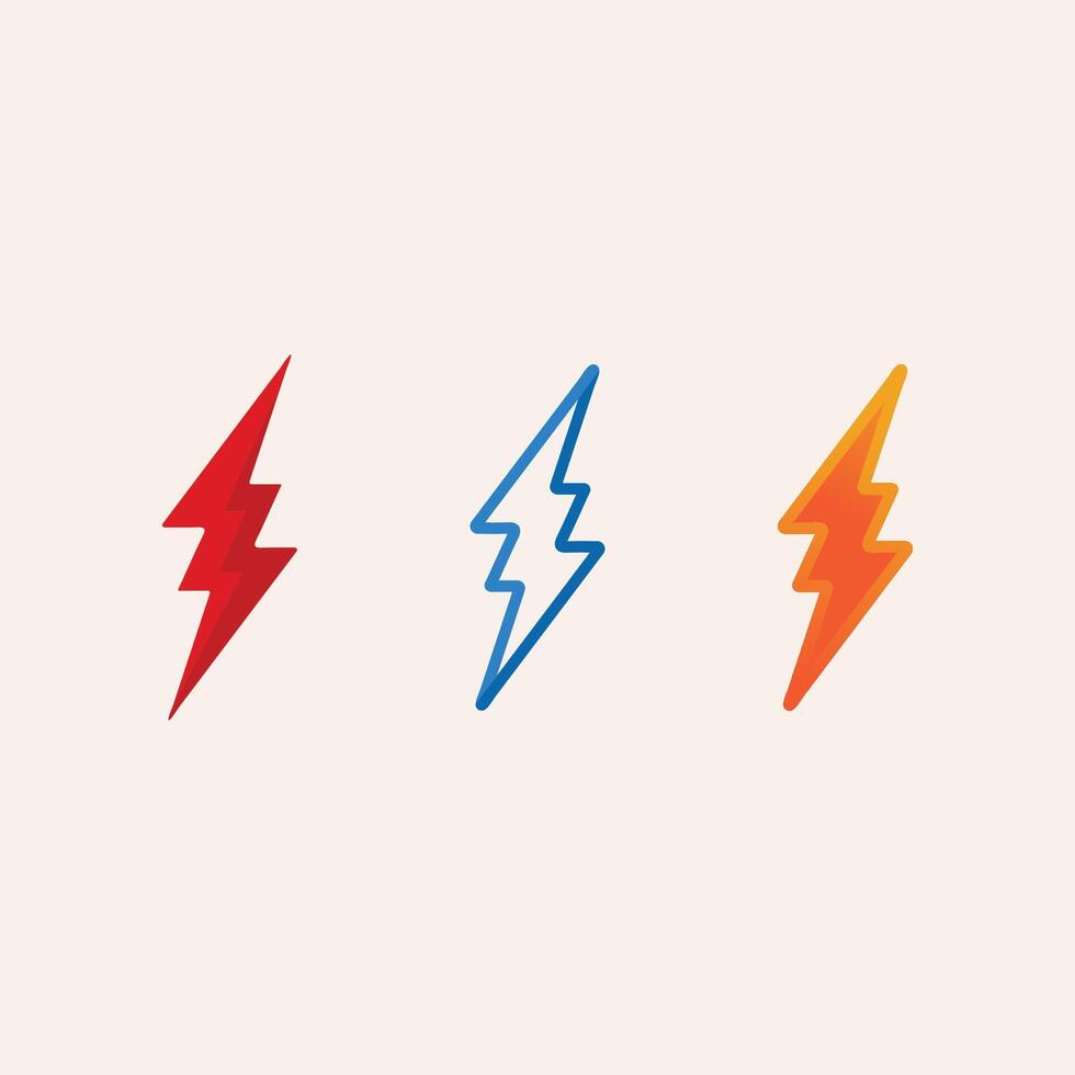 Powerful Thunderbolt Icon Logo with Electric Vibes and Neon Glow for Energy Company Branding vector
