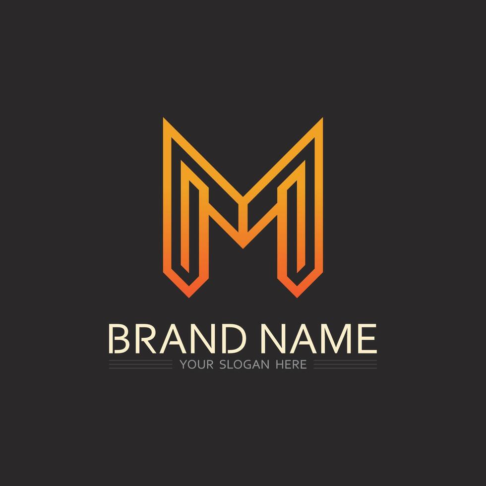 Letter M Logo with Circuit Board Pattern for Electronics, Robotics, and Tech Engineering Firms vector