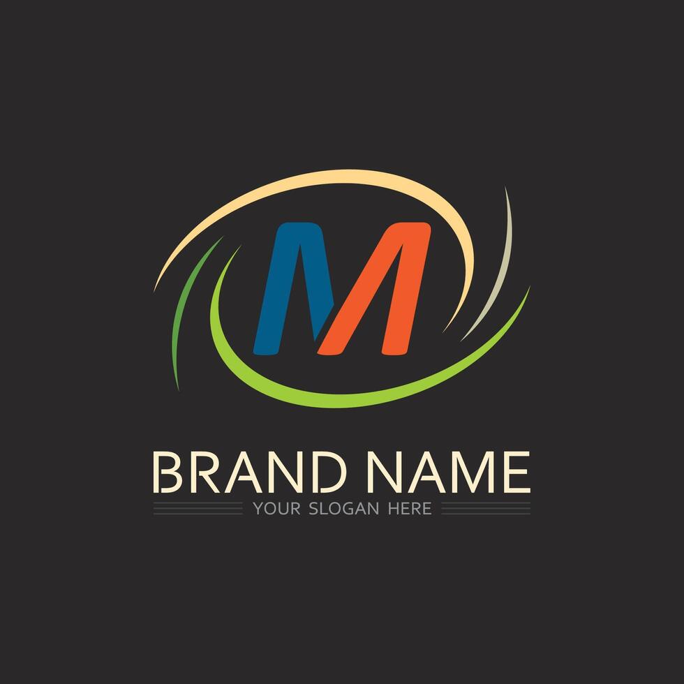 Gradient Letter M Icon with 3D Effect for Innovative Business Solutions and Modern Web Startups vector