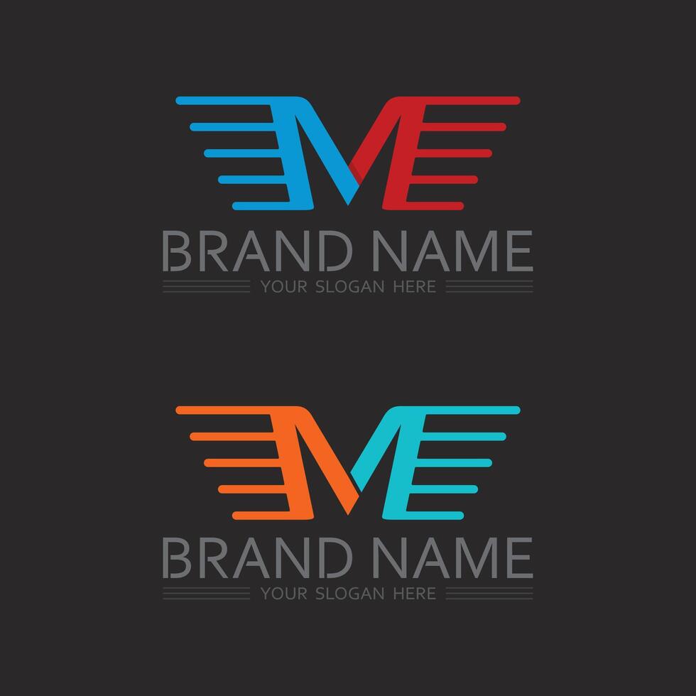 Typographic Letter M Logo with Serif Typeface for Legal, Consulting, or Luxury Business vector