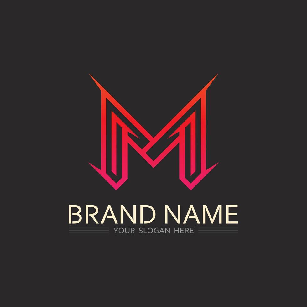Letter M Logo with Crown Icon for Royalty-Inspired Brands, Premium Products, and Elite Services vector