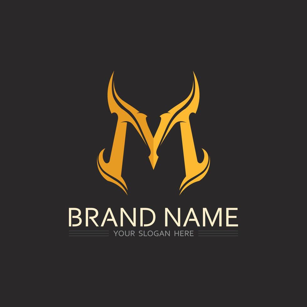 Modern Abstract Letter M Logo Design with Minimalist Style for Business Branding and Identity Purpose vector