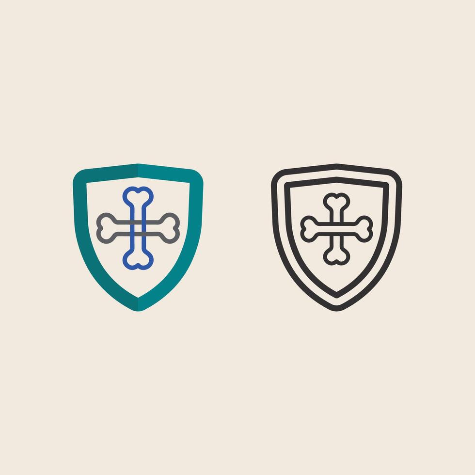 Dog Bone and Collar Icon Pack vector