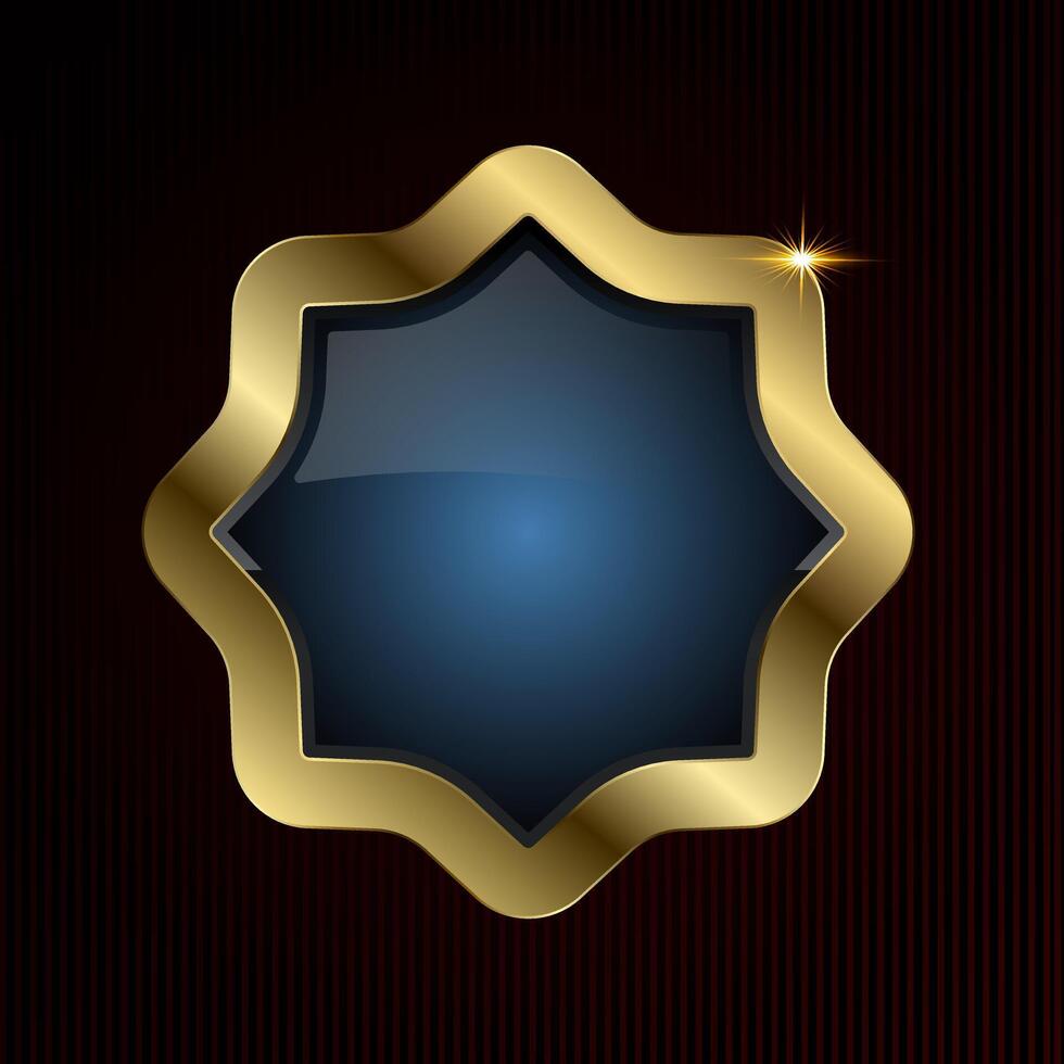 A Luxury special shape angular design and sharp edges bring a contemporary edge, while the golden sheen adds timeless sophistication., illustration button design vector