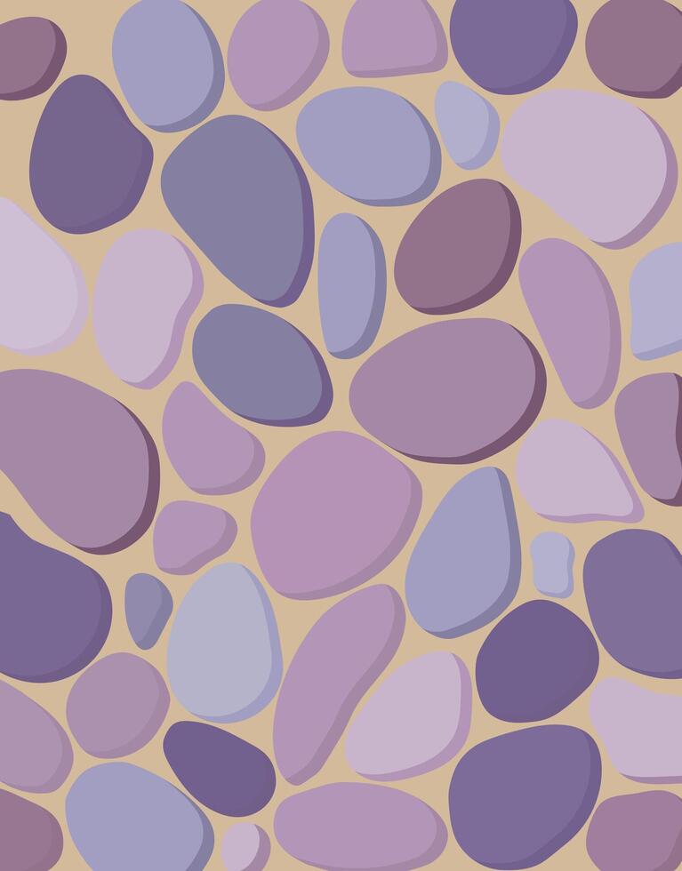 Pebble Pattern in Purple Tones vector