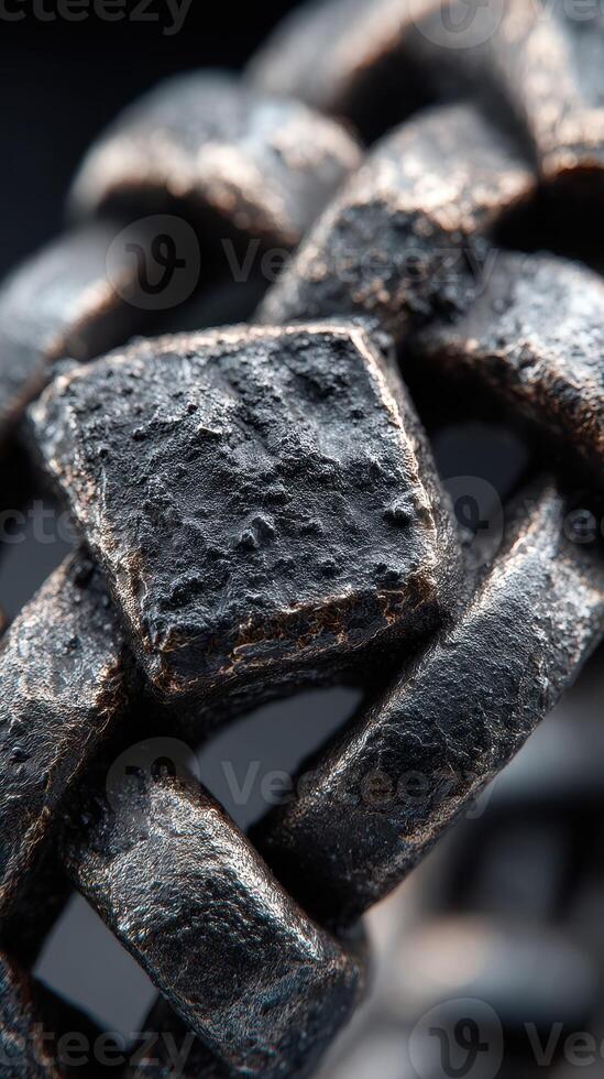 Intricate metal chain detail showcasing craftsmanship and texture under soft lighting photo