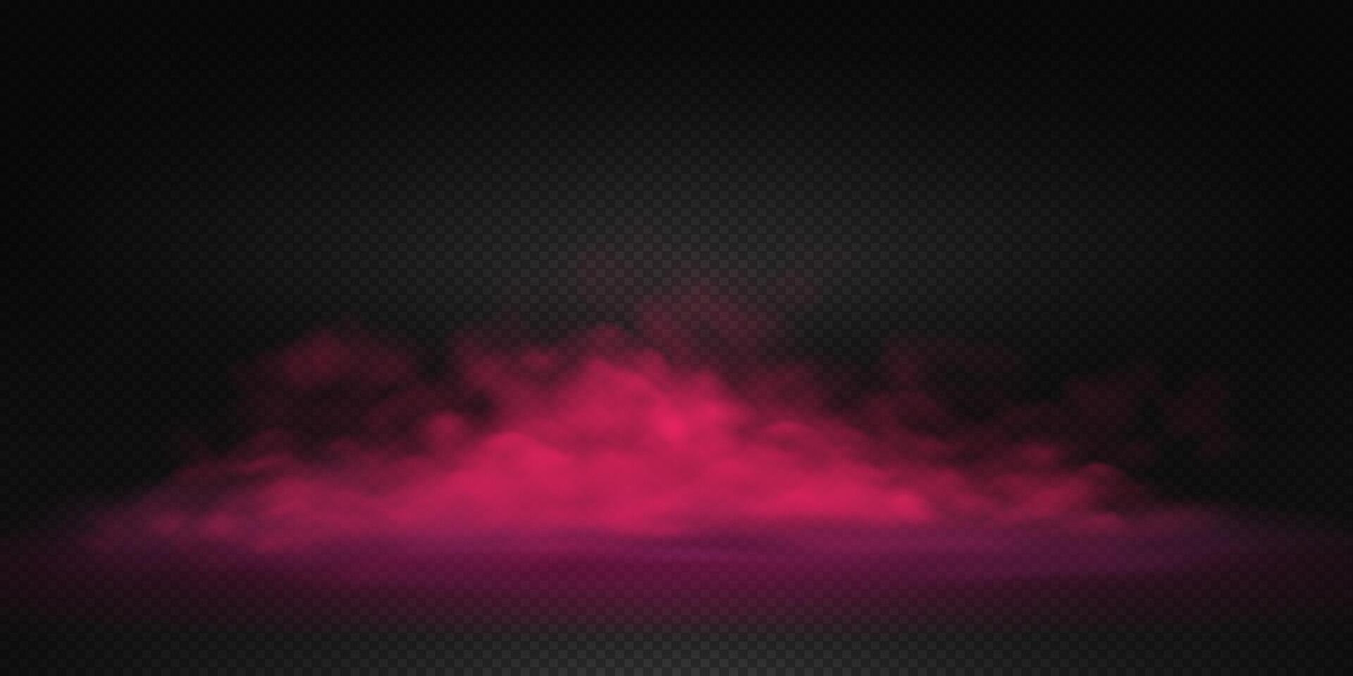 Digital illustration of pink smoke on floor effect in vibrant colors creating mystical atmosphere on black backdrop used for graphic design and creative projects with copy space vector