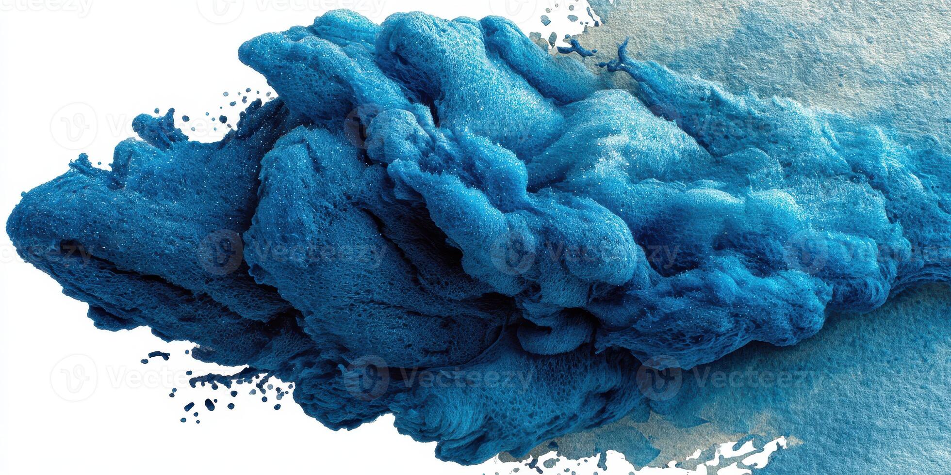 Vibrant blue abstract artwork showcasing dynamic textures and fluid shapes in a creative composition photo