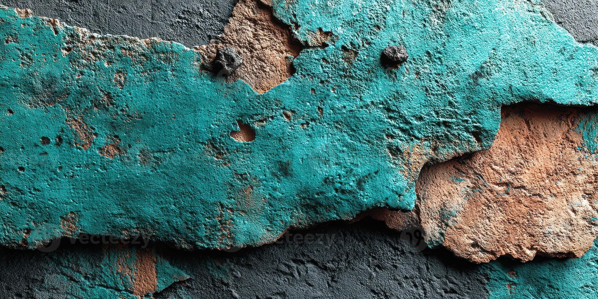 Textured wall surface showing layers and colors in an urban environment during daylight photo