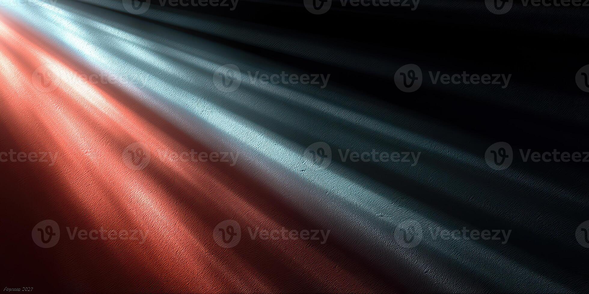 Light beams in contrasting colors creating a mesmerizing abstract pattern on a dark surface photo