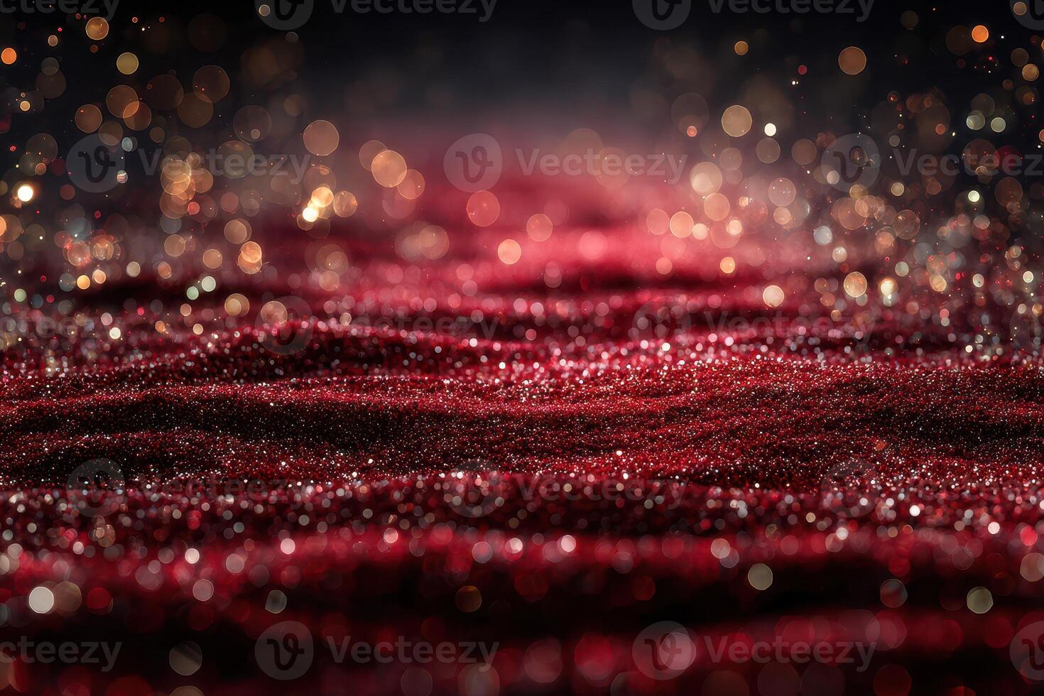 Intriguing shimmer of red particles creates a captivating atmosphere during a late evening gathering photo