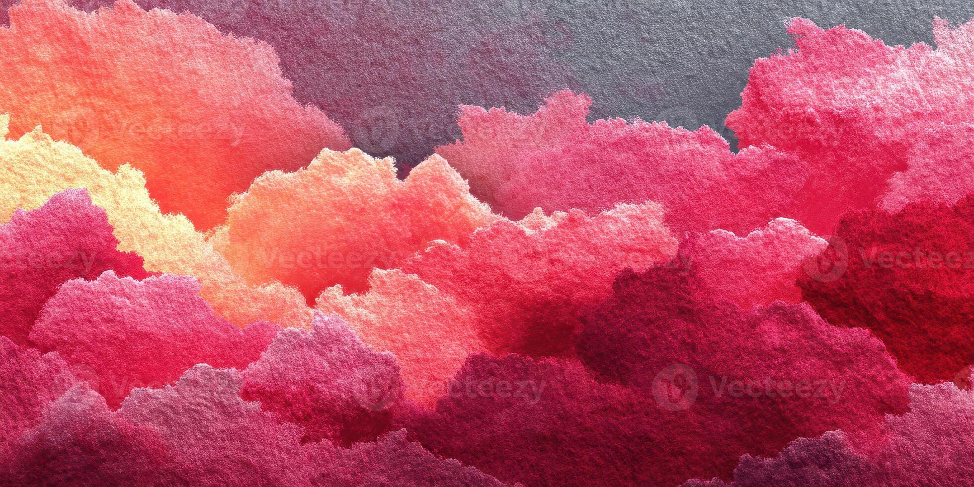 Colorful abstract clouds fill the canvas with vibrant hues of pink, red, and orange showcasing artistic expression photo