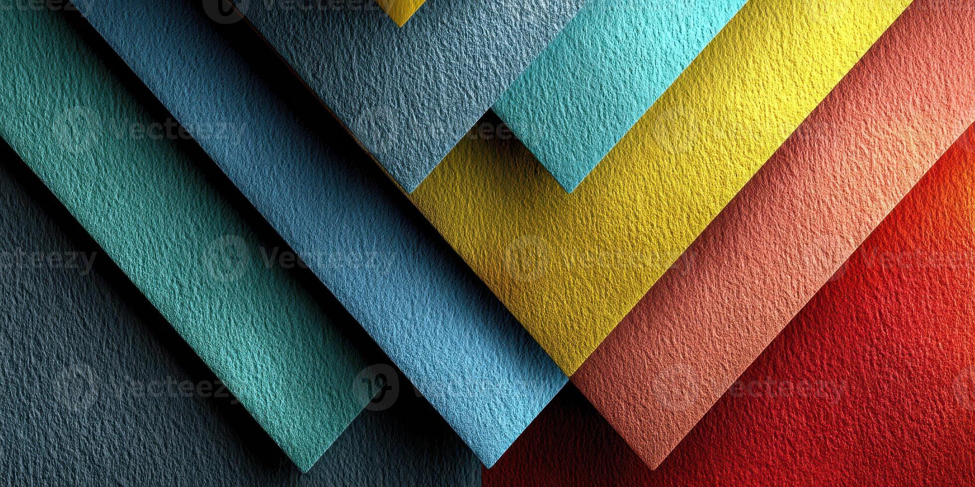 Colorful layered paper in textured design creating a visually striking abstract composition photo