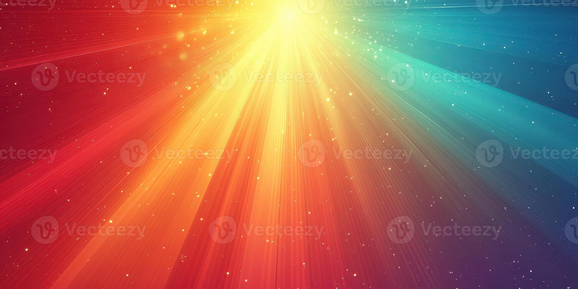Vibrant burst of light and color radiating across the canvas in an abstract expression of energy and warmth photo