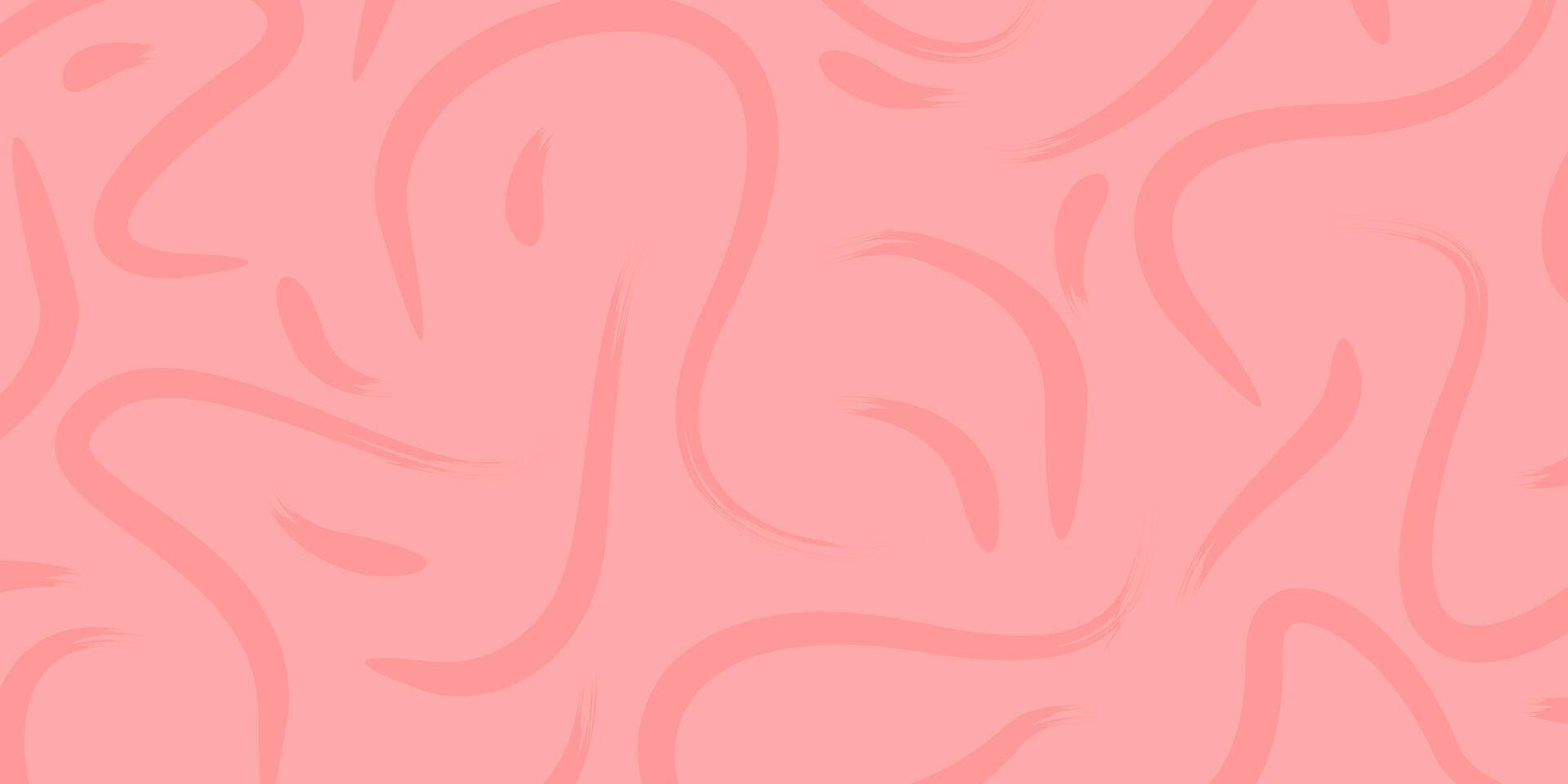 Abstract hand drawn pink background, curve pattern with attractive style. Template design for banner, poster, social media. vector