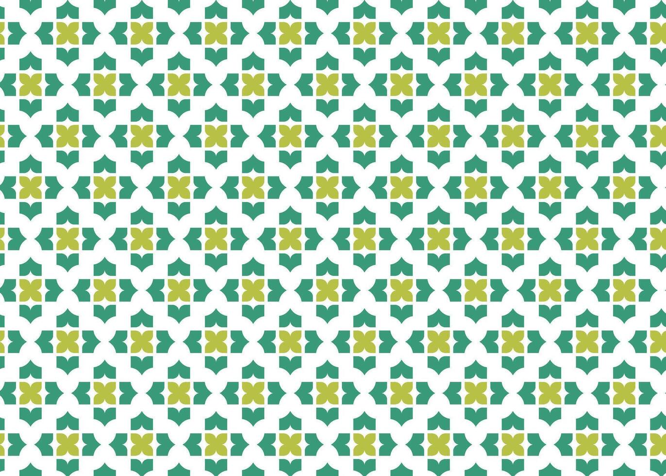 Cultural repeating motif with floral and geometric elements. vector