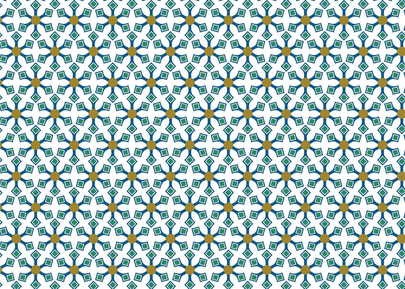 Cultural motif with tile-style repeating geometric layout. vector