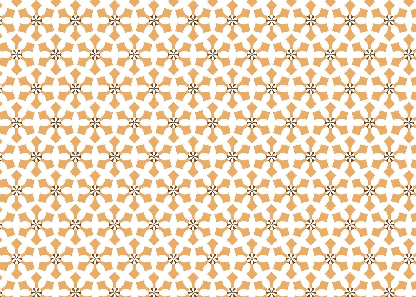 Flat arabesque motif with traditional aesthetic. vector