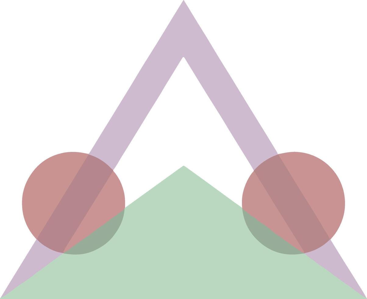 abstract geometric shapes overlapping composition. vector