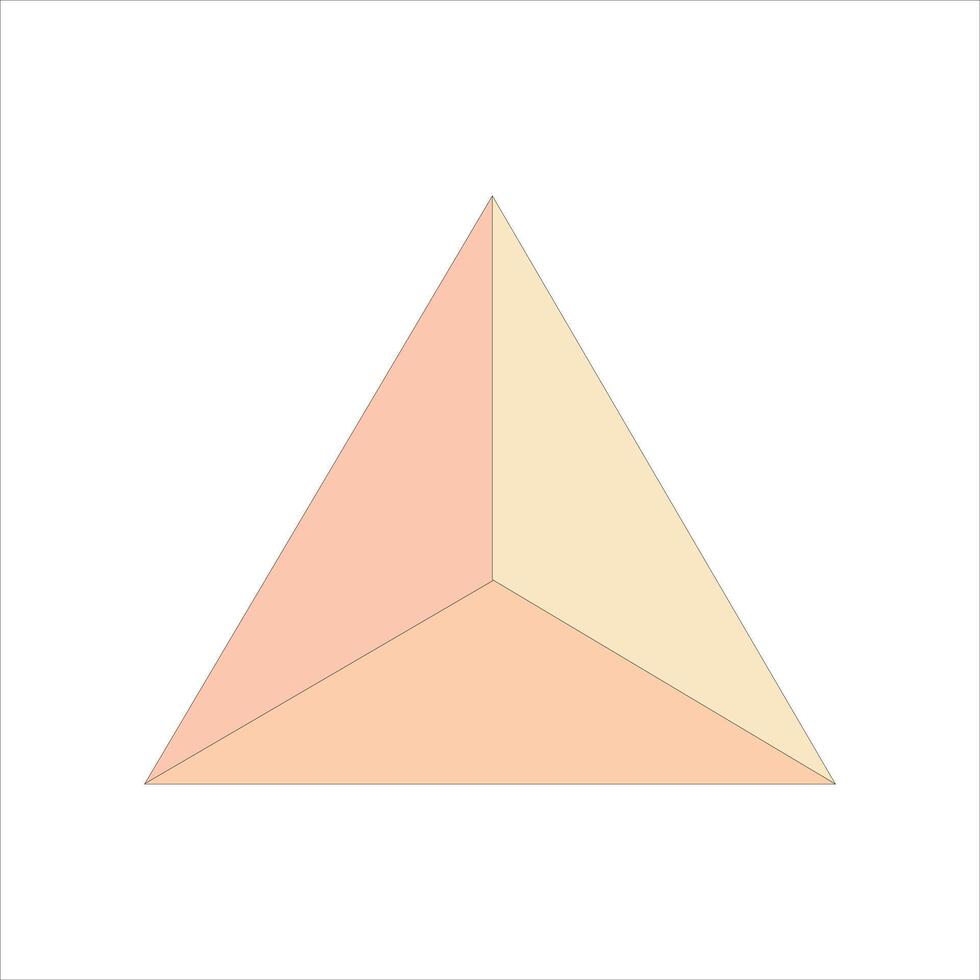 Abstract Geometric Composition with Circles and Triangles. vector