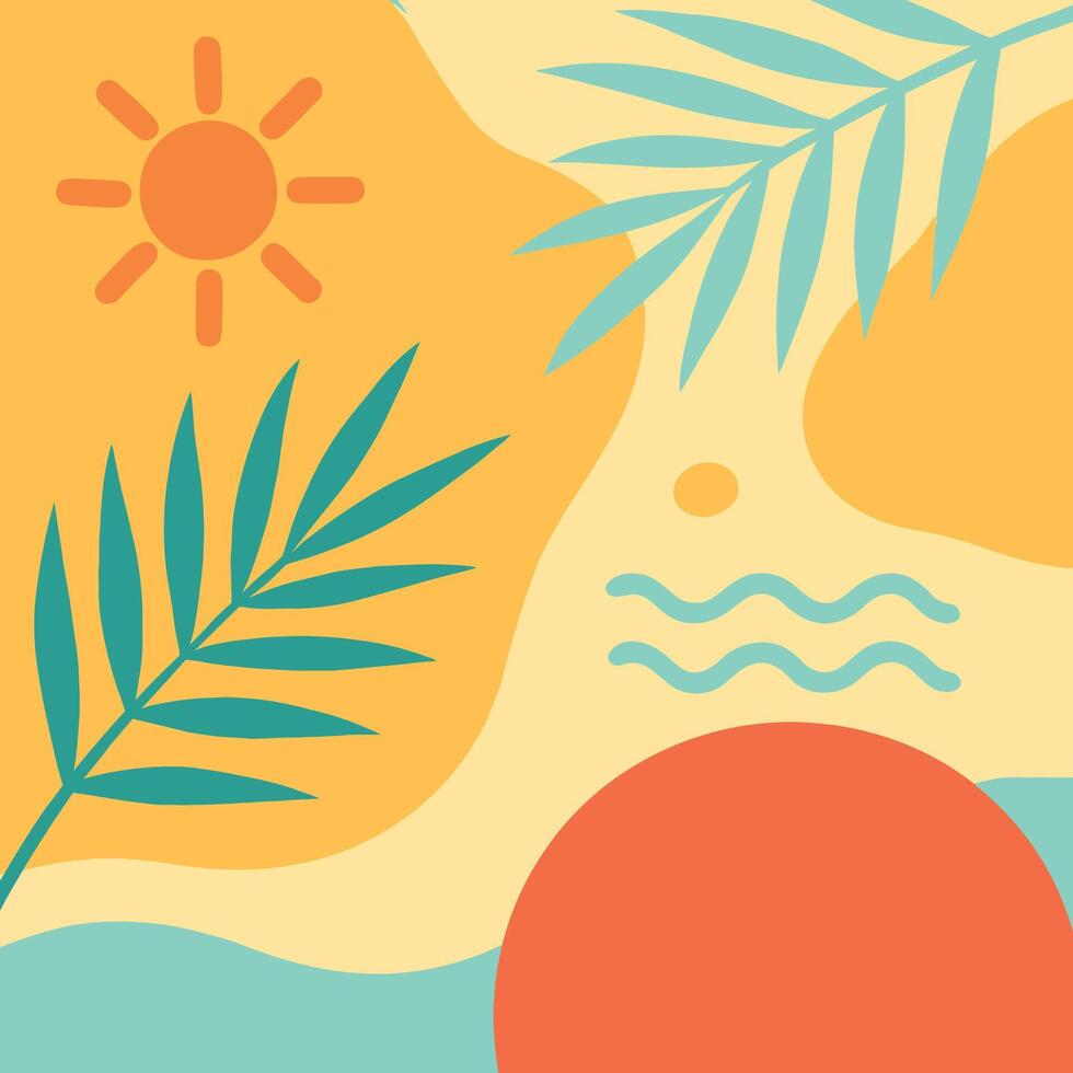 summer background illustration vector