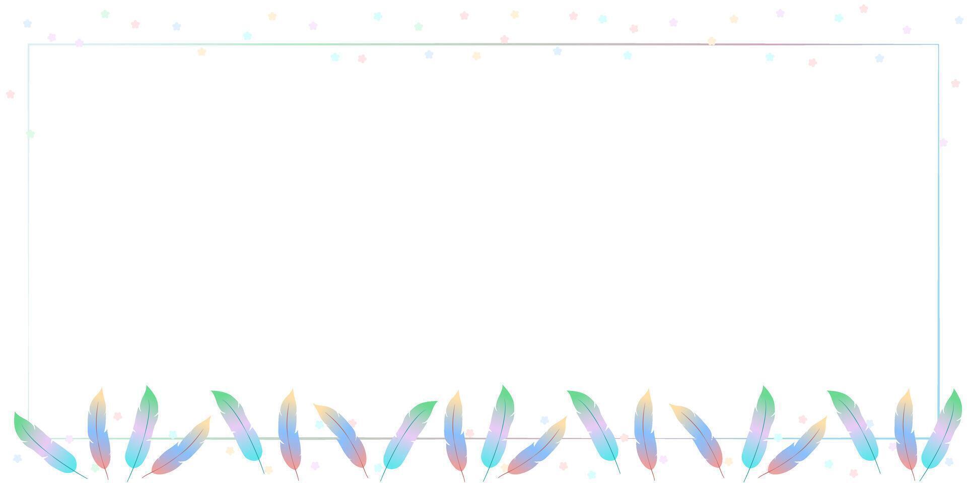 Frame design with fantastic gradient feather. copy space in the middle. vector