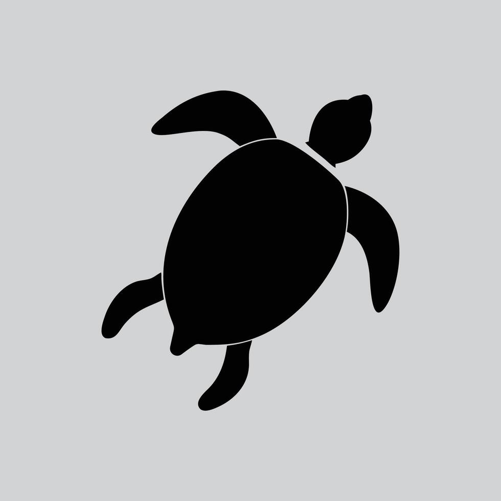 Black Sea Turtle Art vector