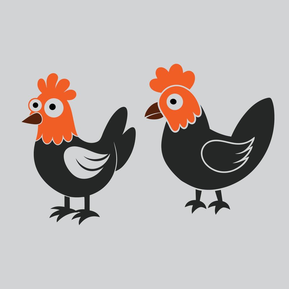 Chicken Art for Logo Design vector