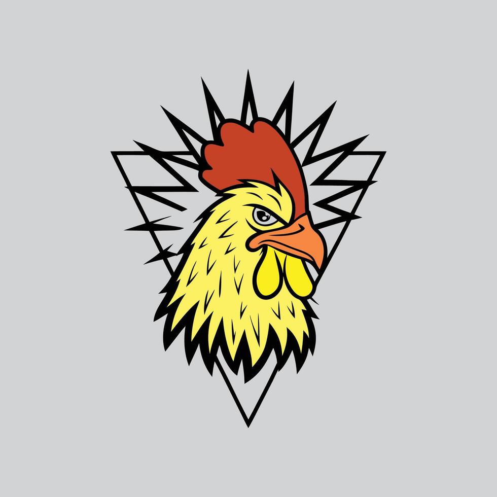 Chicken Art for Merchandise vector