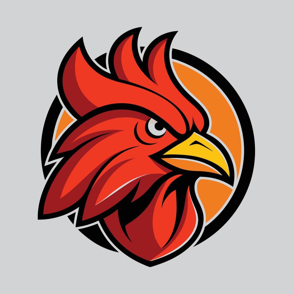 Chicken Head for Logo Design vector