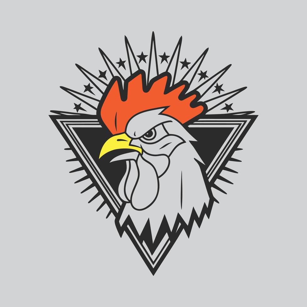 Detailed Chicken Drawing vector