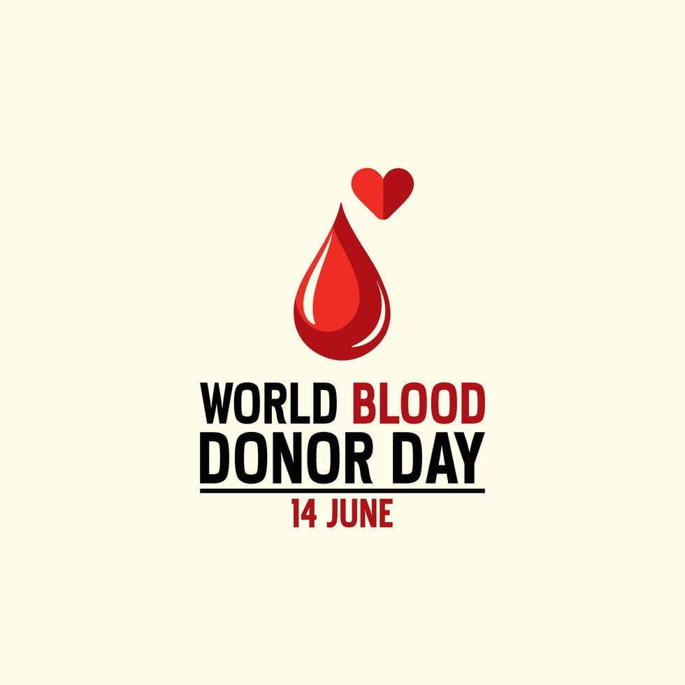 WORLD BLOOD DONOR DAY GRAPHIC IDEA vector
