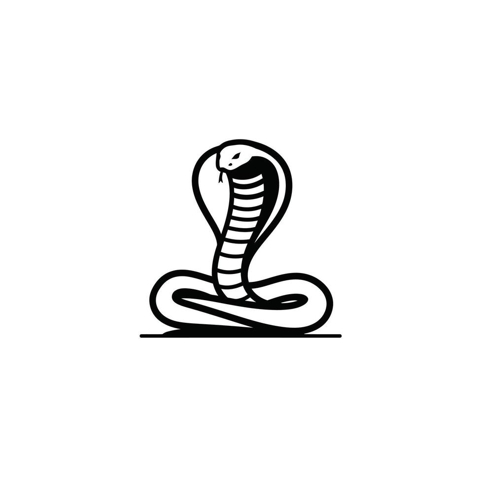 Snake logo design on a white background vector