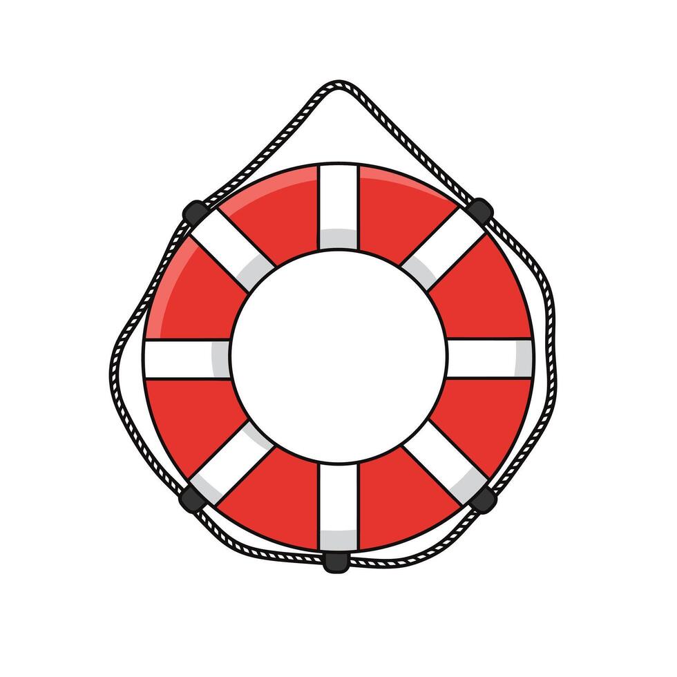 Life preserver logo design vector