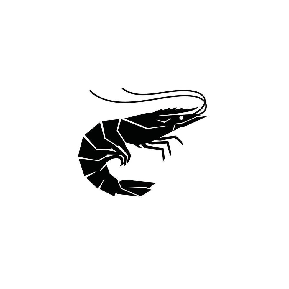 Shrimp logo design vector