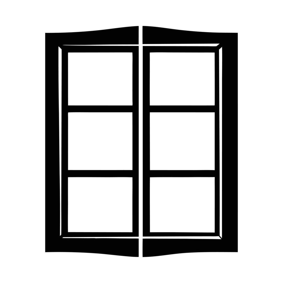 Window Silhouette design vector