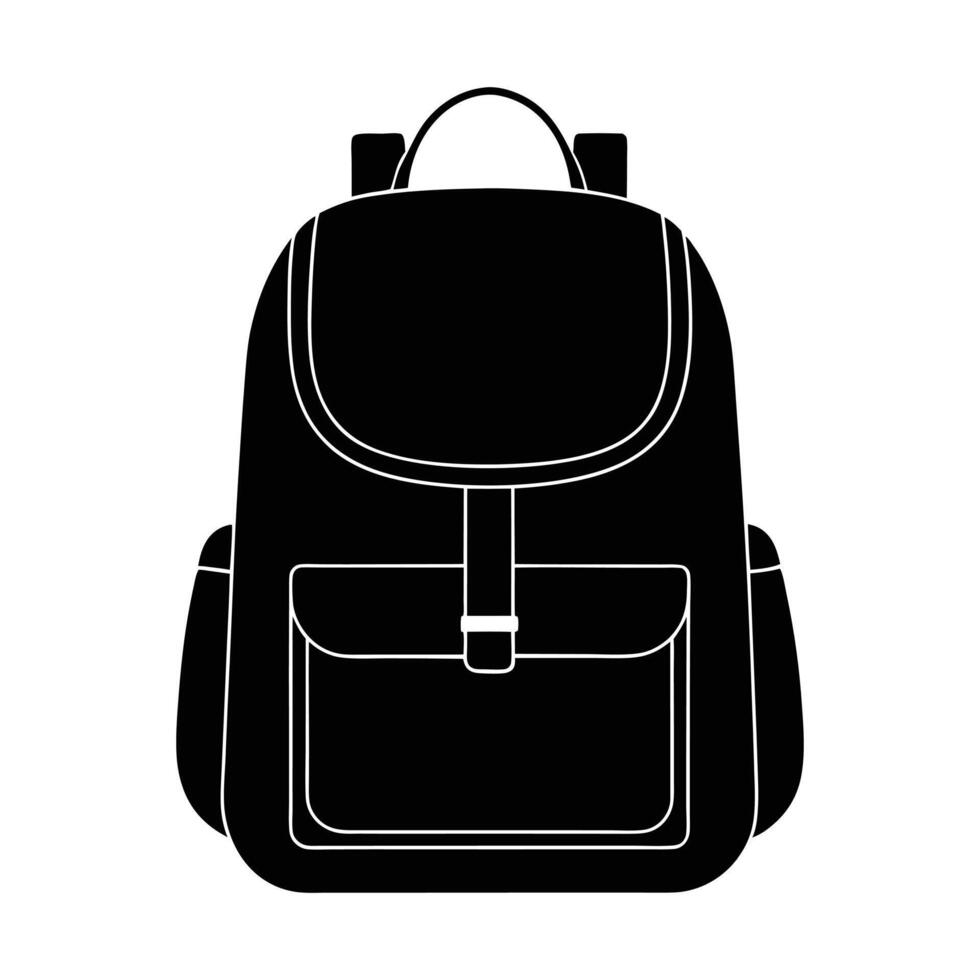 Backpack Silhouette design vector